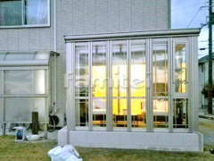 ガーデンルーム LIXILリクシル NEW暖蘭物語 Aガラス F型フラット屋根 サンルーム