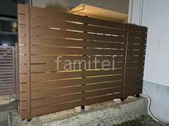 人工木・樹脂 フェンス（木調） F＆F マイティウッド デコll 高尺タイプ